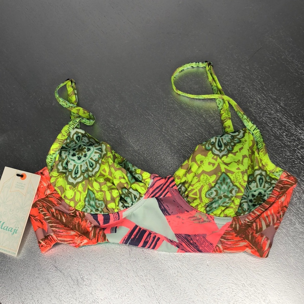 NWT Maaji Bikini Underwire Top Small